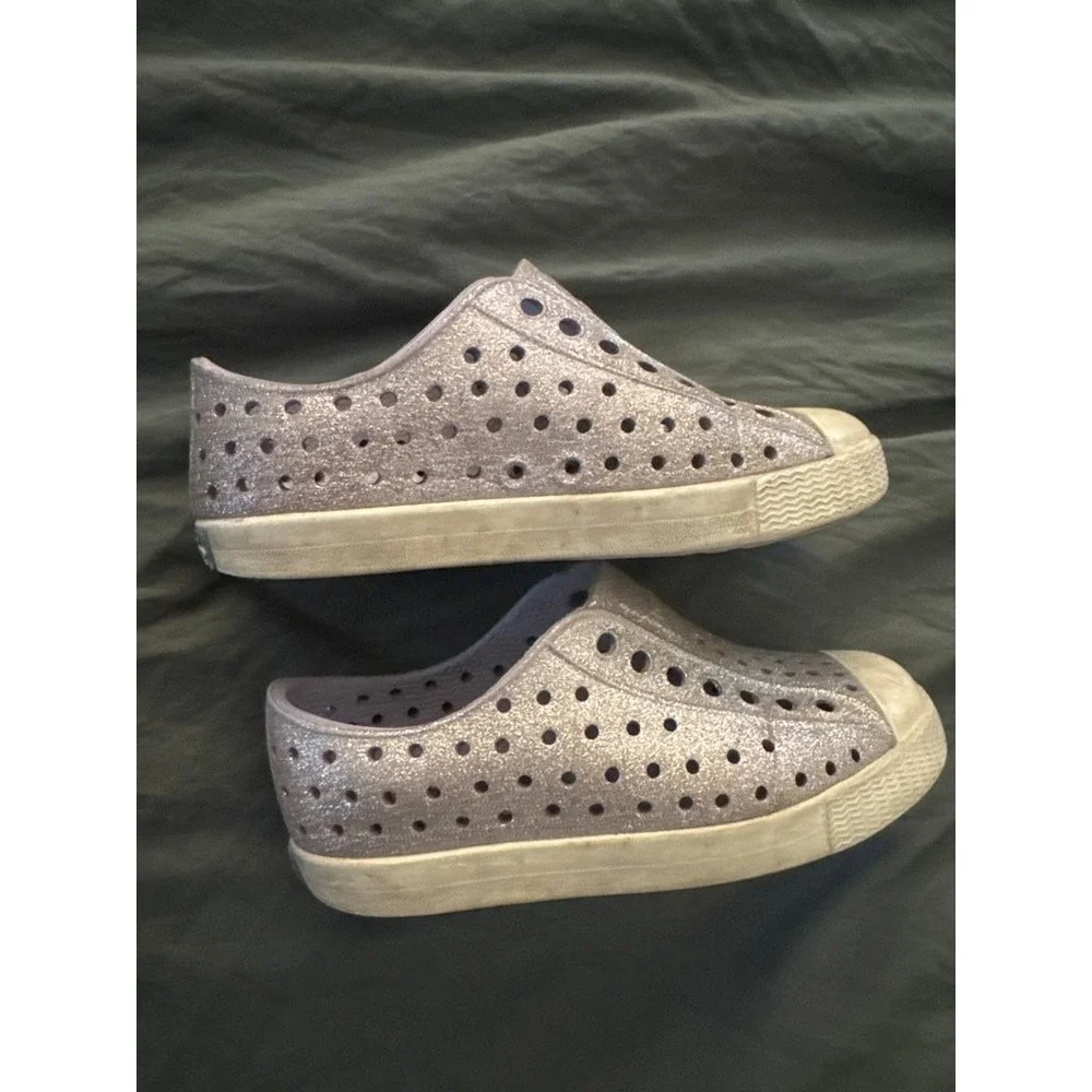 Native Kids' Glitter Slip-On Shoes, 9